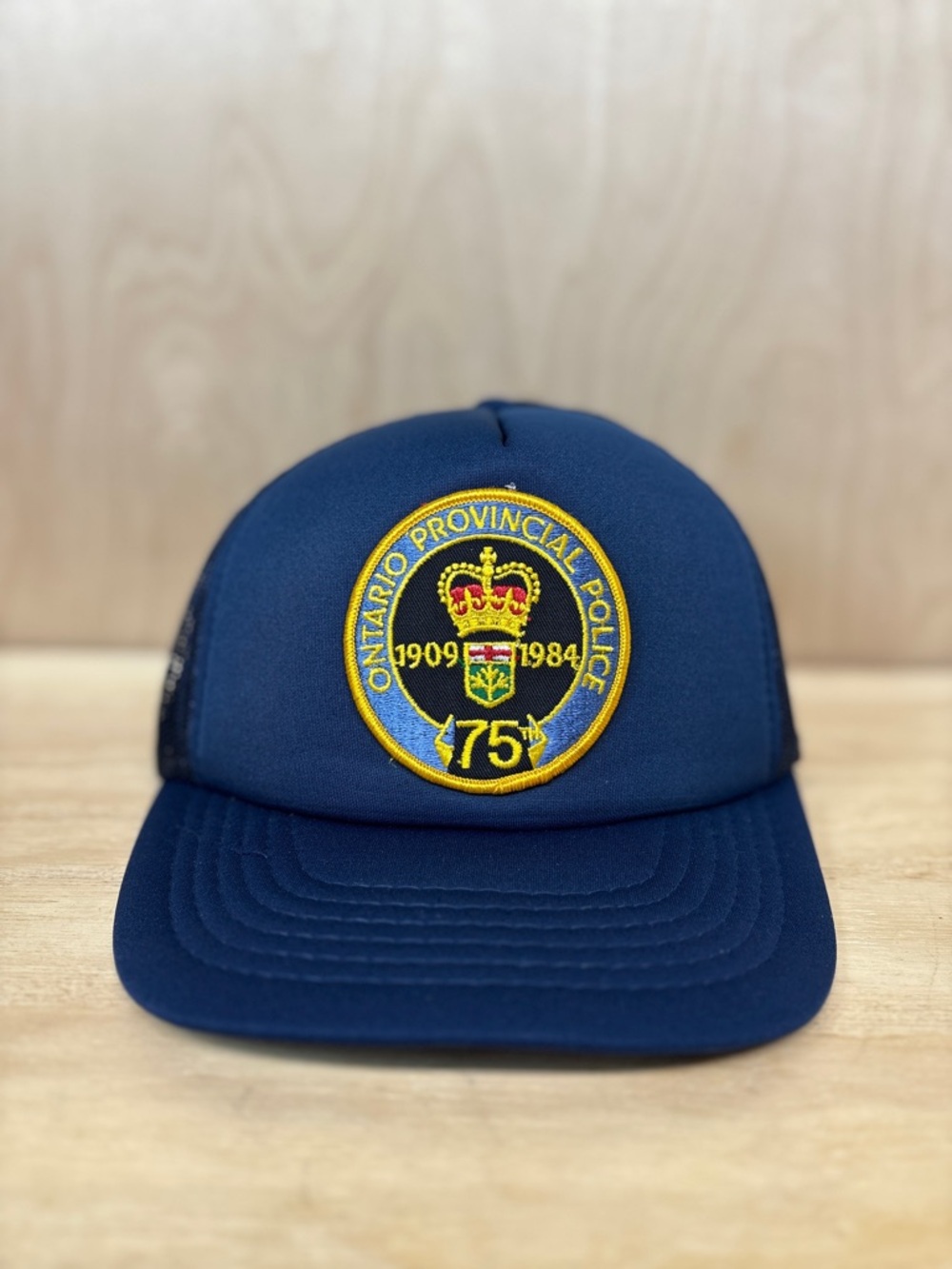 Ontario Provincial Police 75th Anniversary Patch Trucker Hat